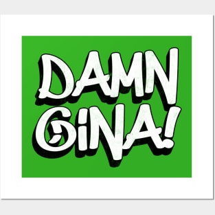 Damn Gina! 90s Kid Retro Design Posters and Art